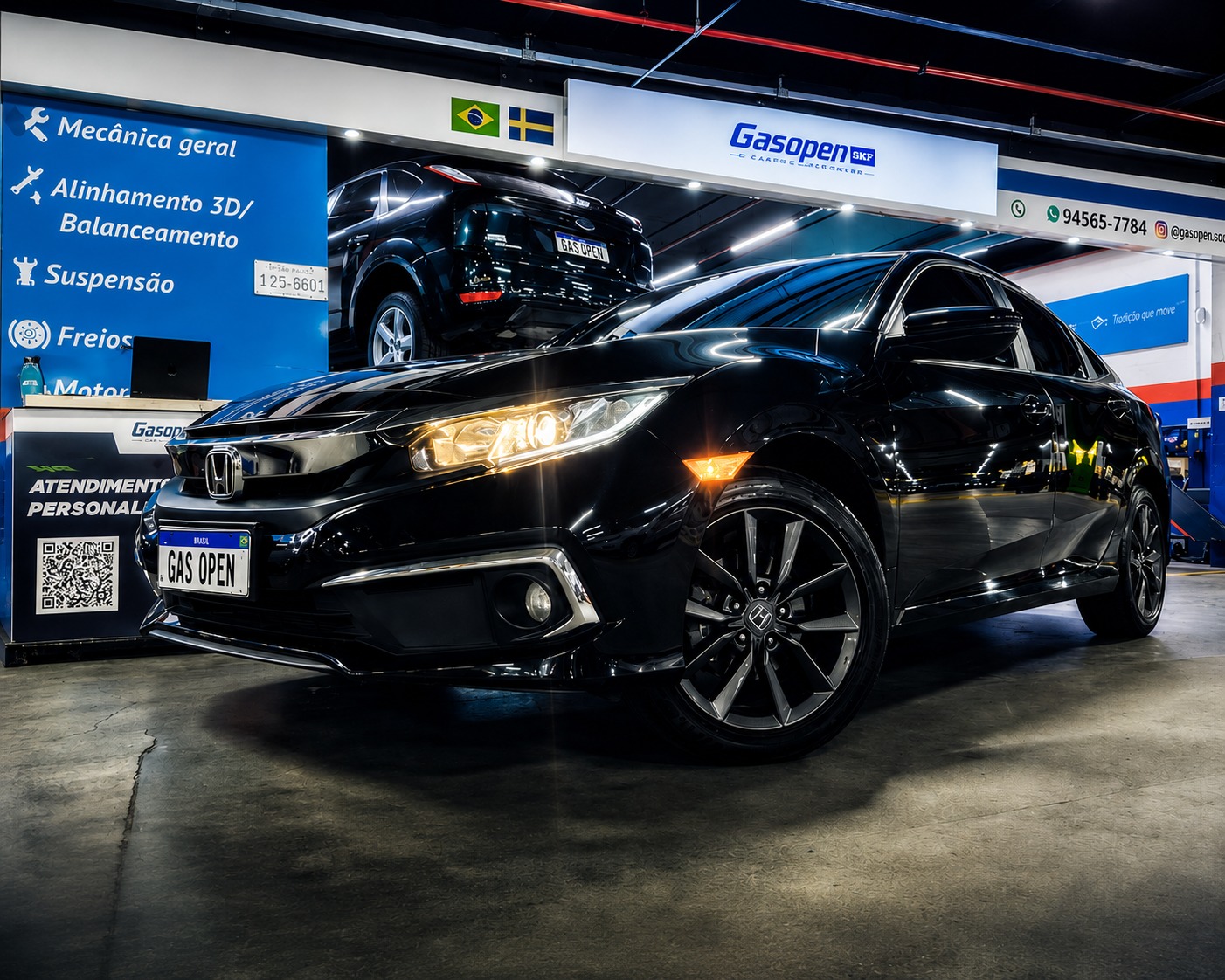 Honda Civic na oficina GAS OPEN